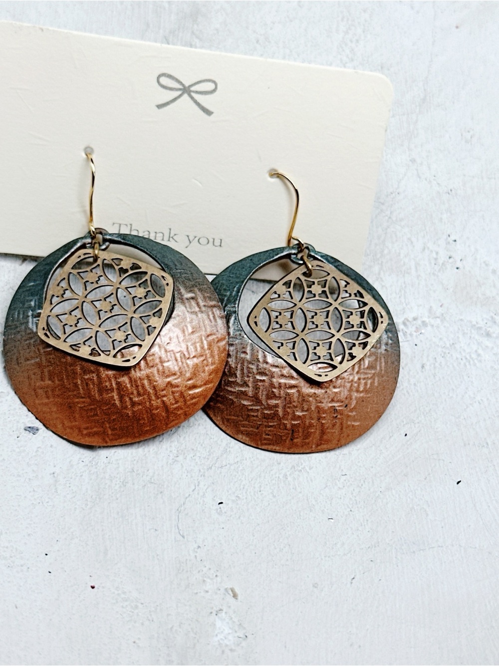 1362mc. Bronze Chico’s Earrings